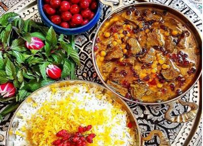 فوت و فن خورشت زرشک مجلسی با گوشت برای مهمانی های خاص