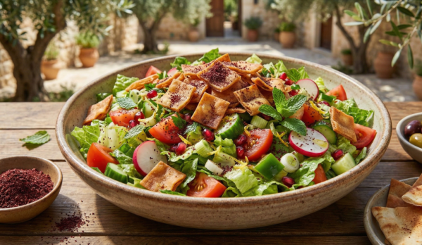 طرز تهیه فتوش عربی