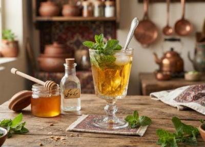 طرز تهیه سرکه انگبین با عسل و نعناع؛ دستور ساده خانگی